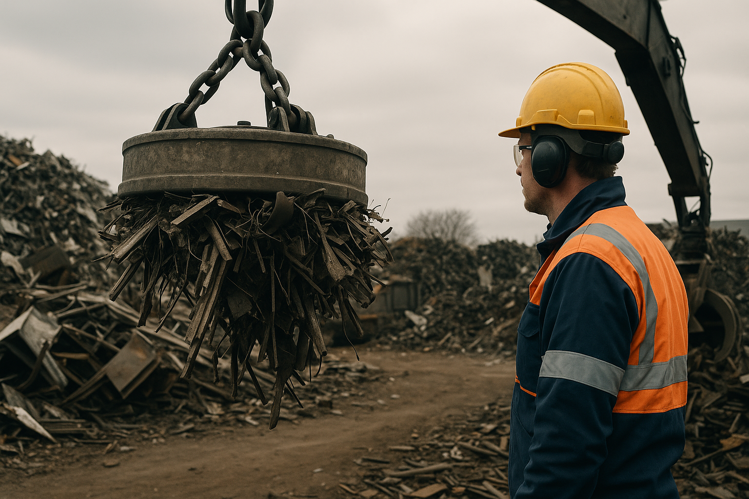 Custo por tonelada com eletroímã industrial