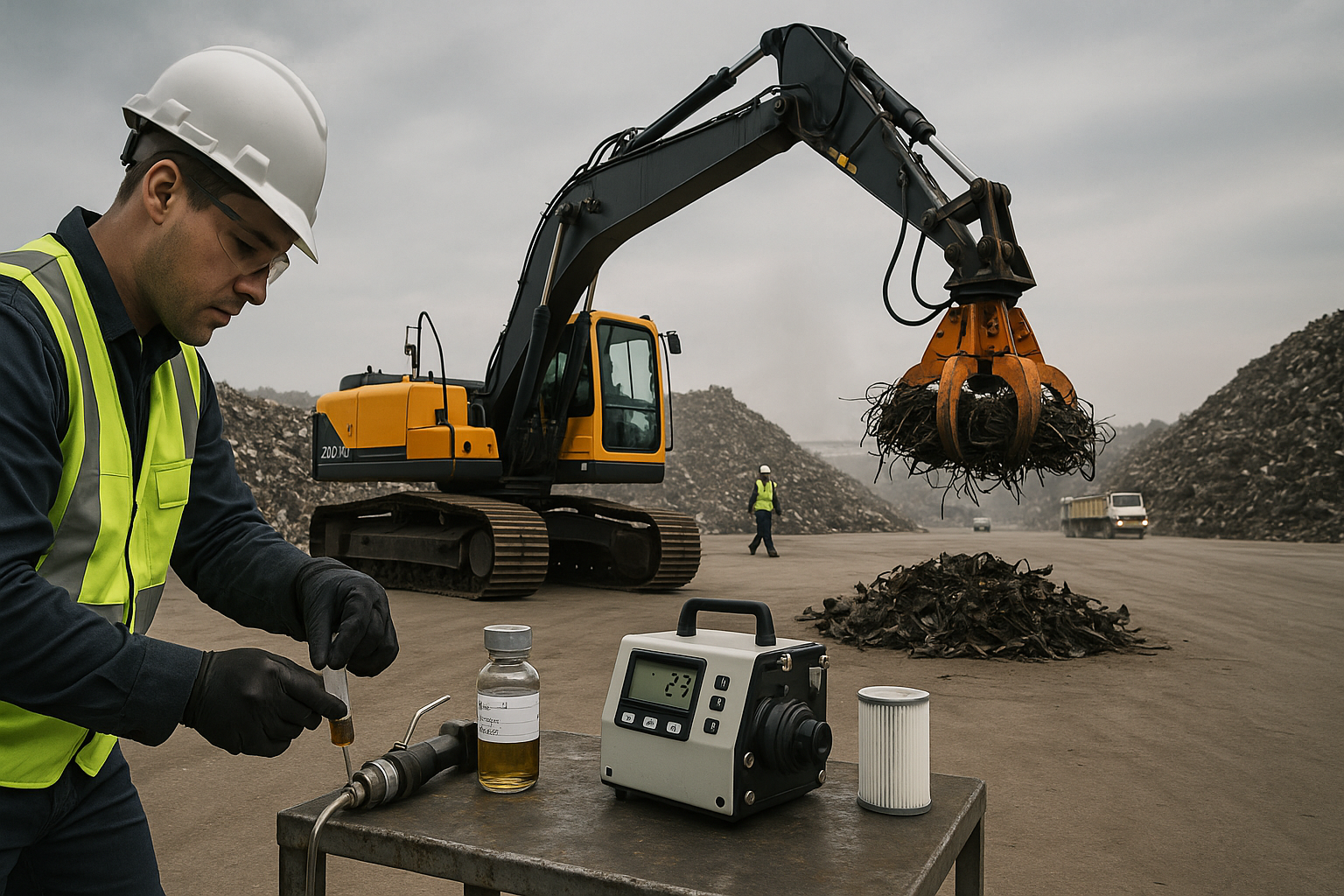 Intervalo de troca de óleo em pinças hidráulicas