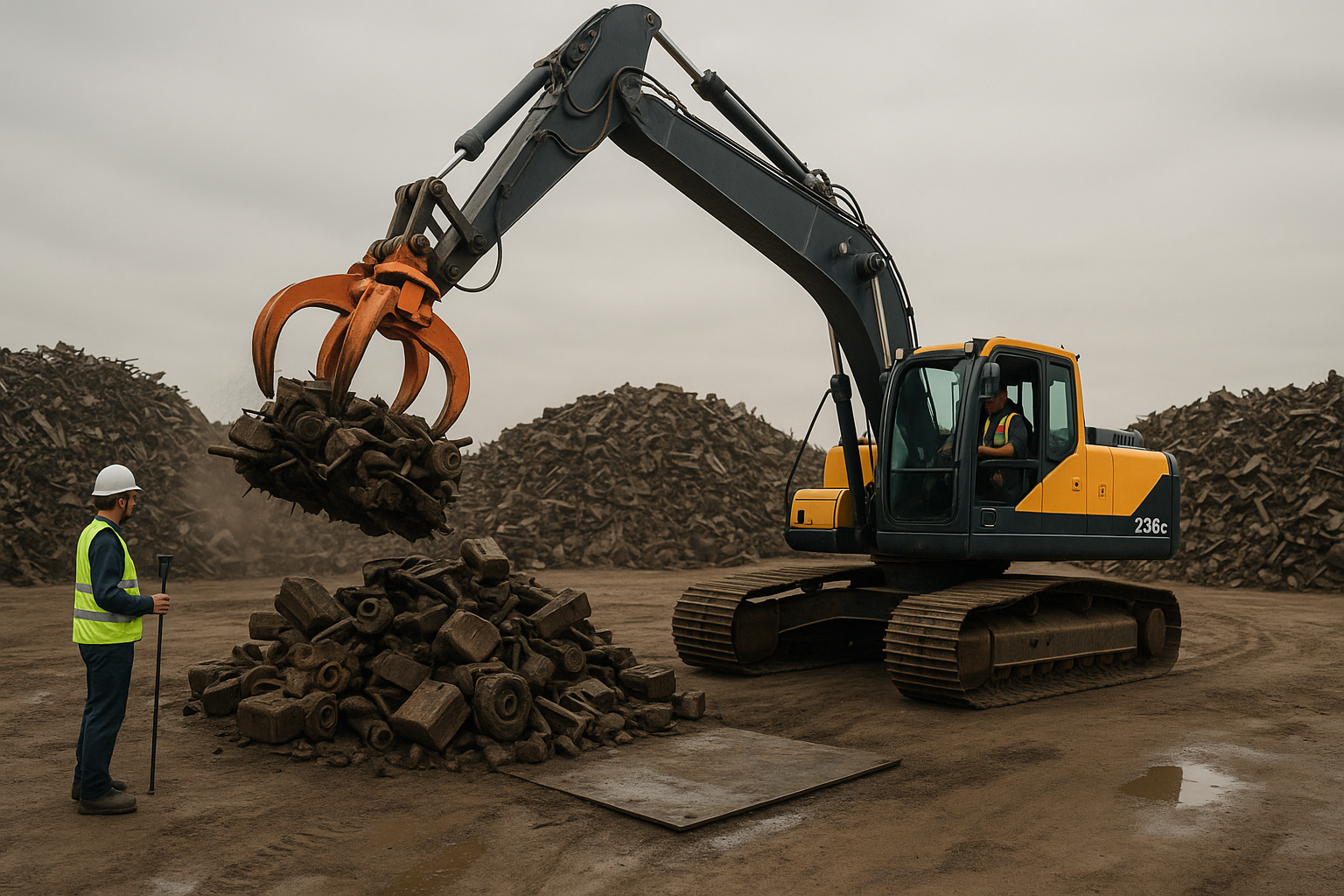 Nivelamento do piso do pátio evita oscilação do eletroímã