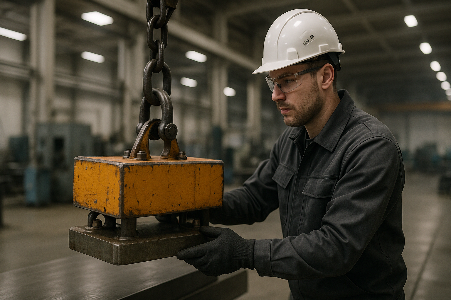 Segurança na movimentação com eletroímãs industriais