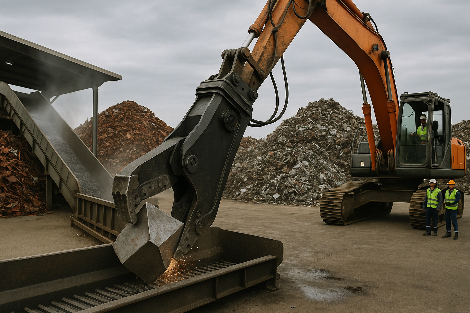 Quando aplicar tesoura antes do fragmentador em sucata