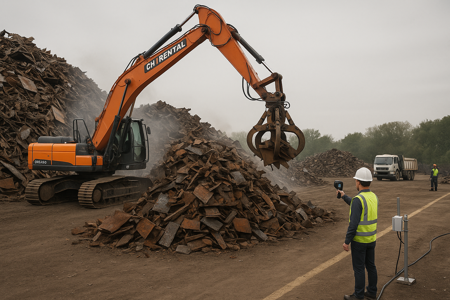 Monitoramento de temperatura em pilhas de sucata
