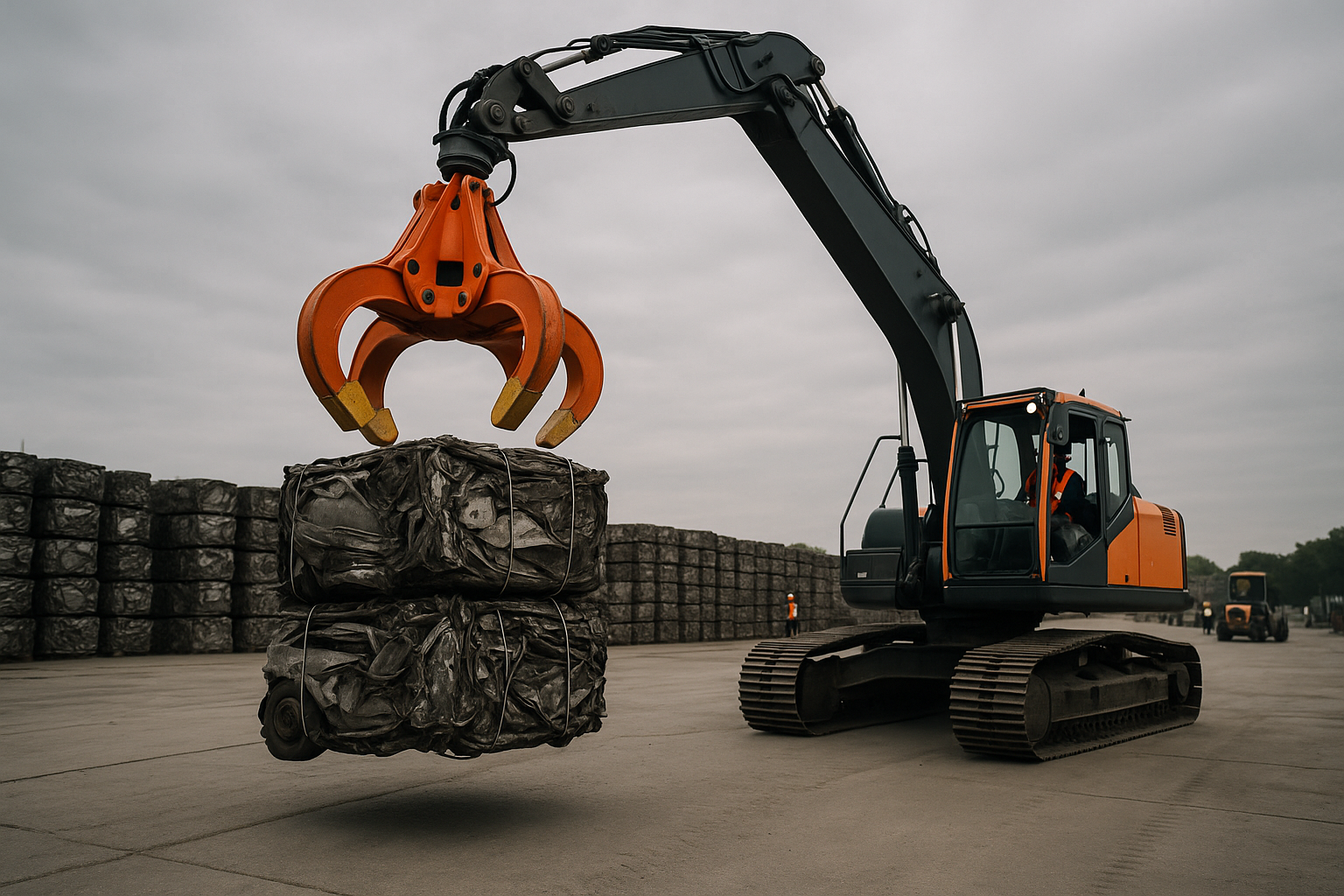 Mandíbulas de pinça para fardos automotivos sem esmagar
