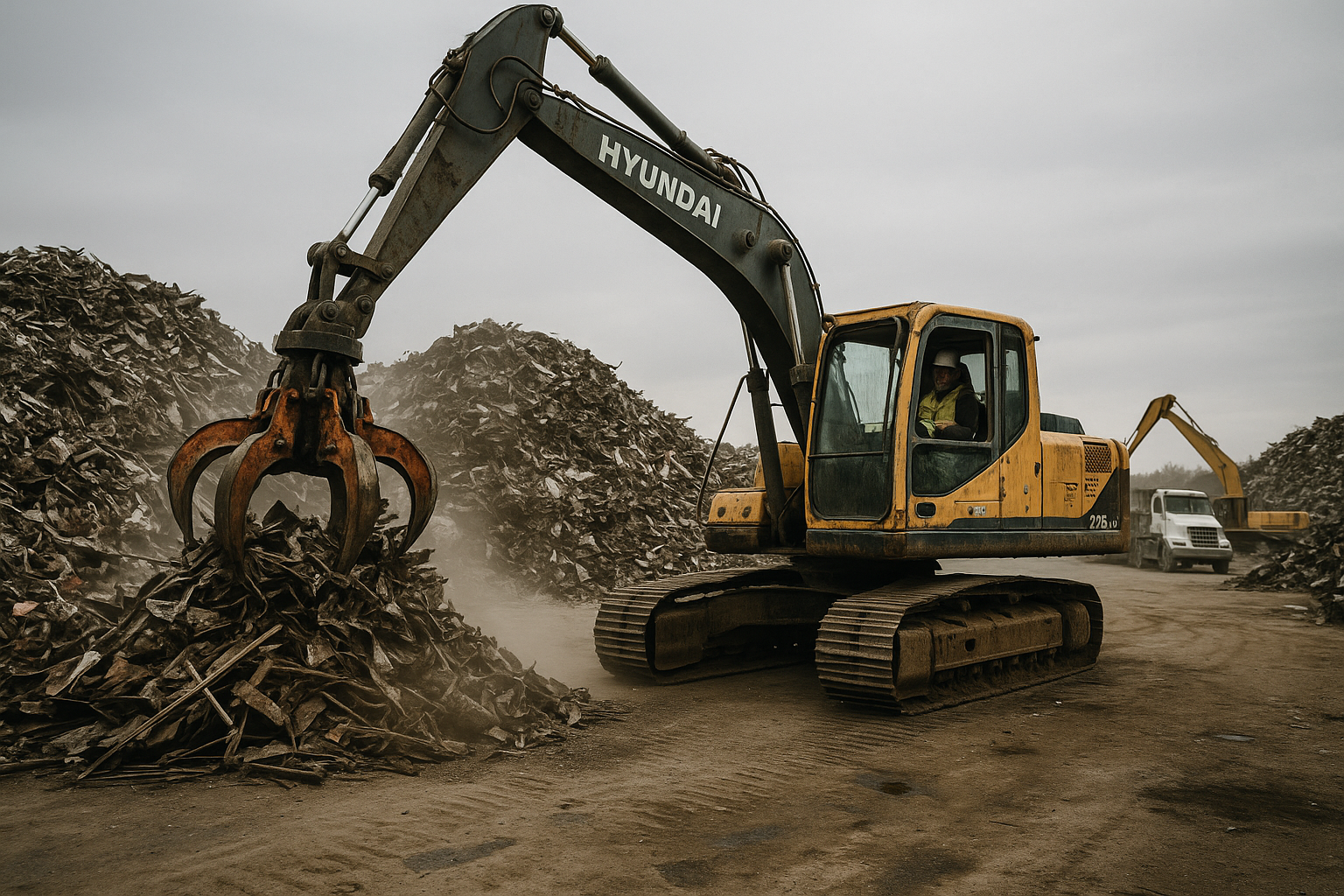 Cálculo do custo horário de uma pinça hidráulica