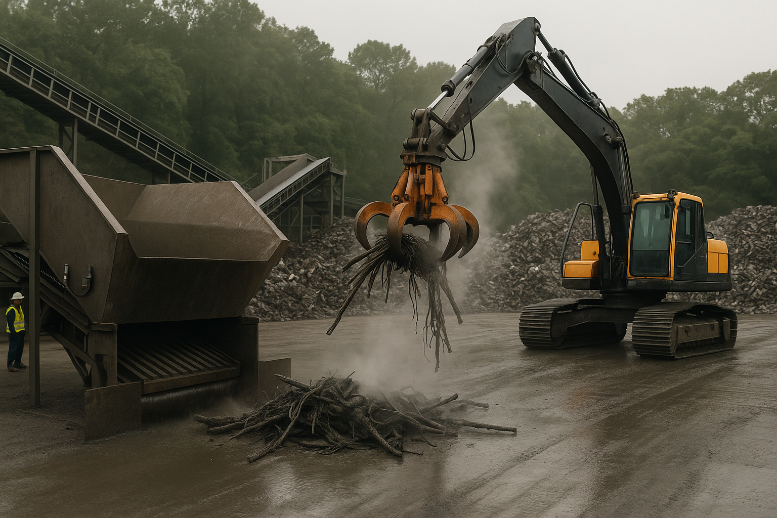 Ajuste de tremonha para reduzir entupimento em trituradores