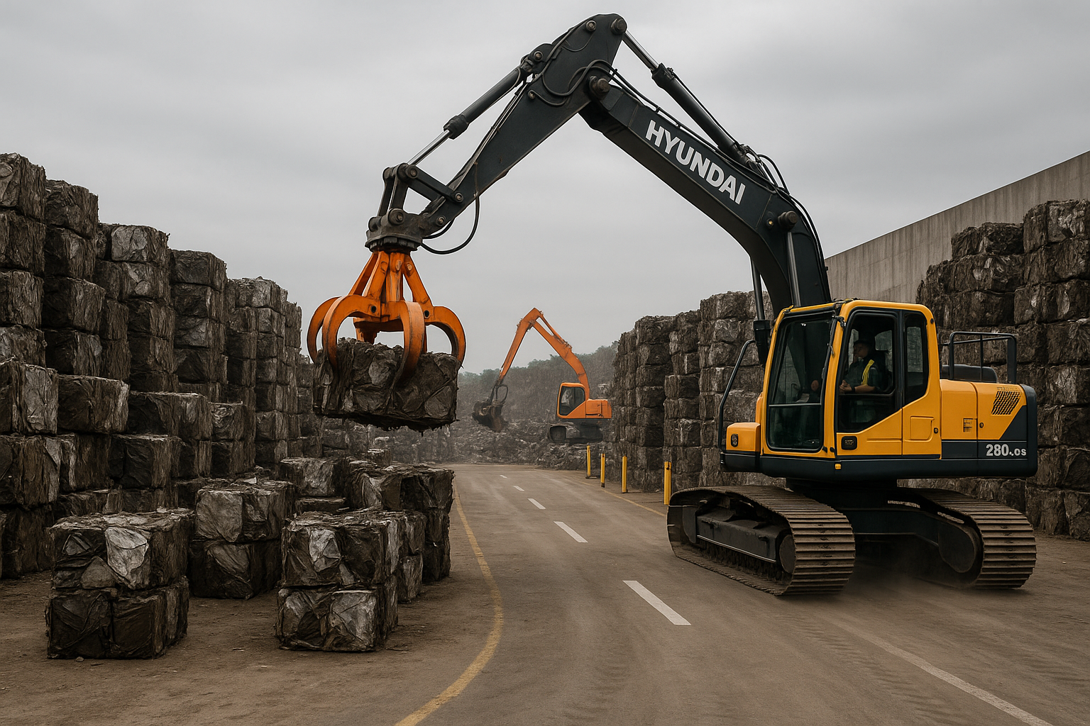Roteamento de empilhadeiras para evitar danos a fardos