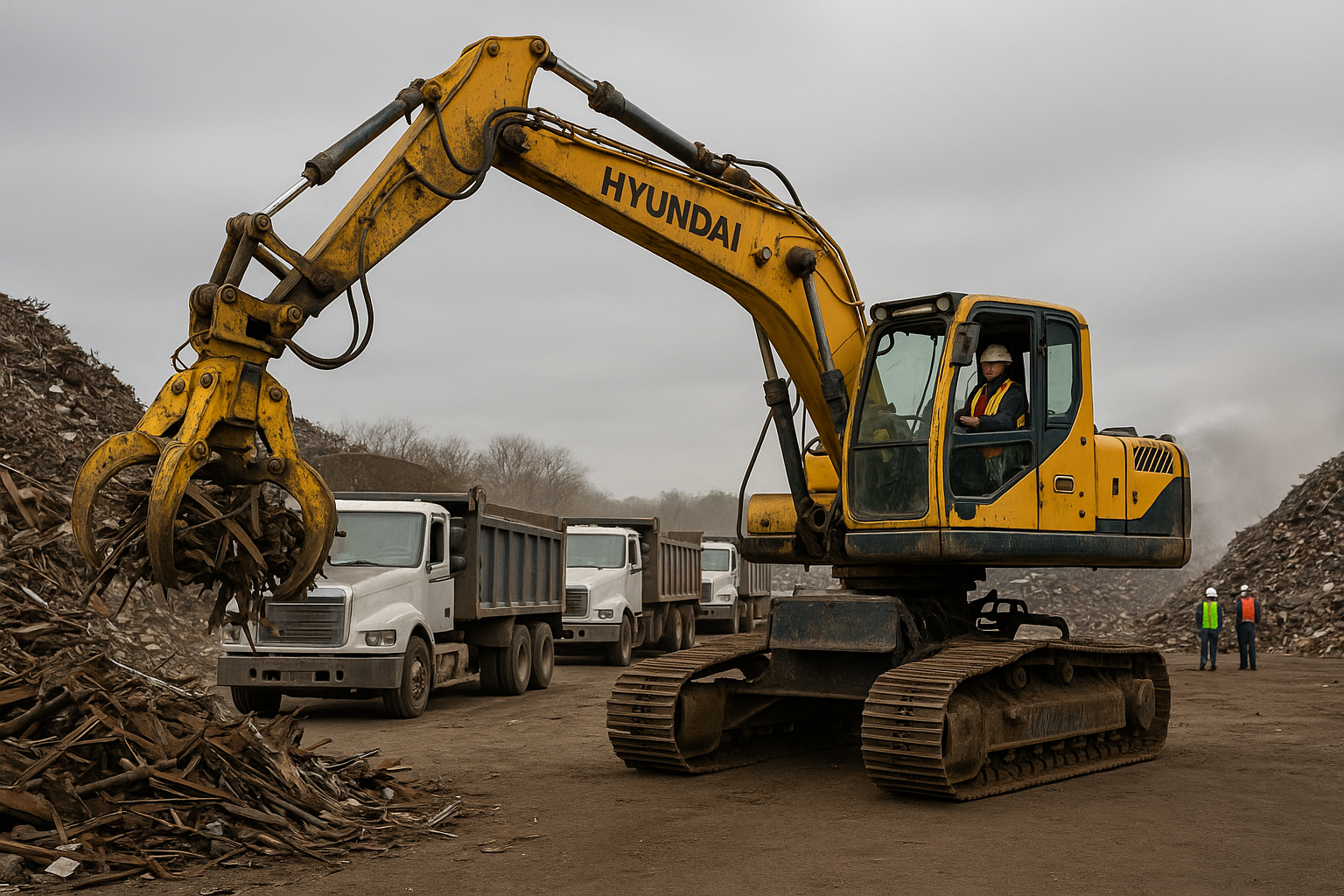 Ajuste de vazão hidráulica reduz ciclo de carregamento