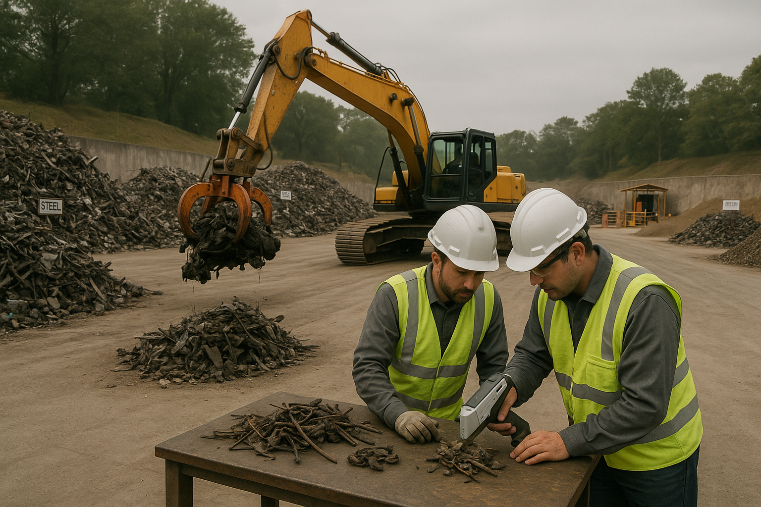 Controle de contaminação não-ferrosa na triagem de sucata