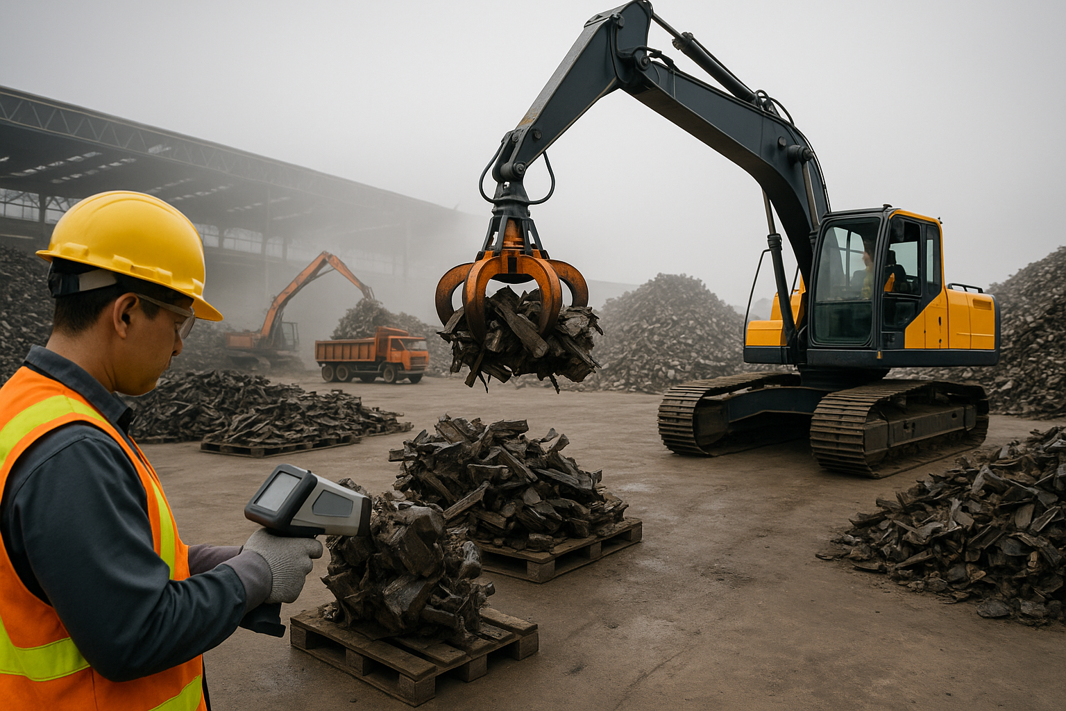 Triagem com XRF portátil para identificar ligas