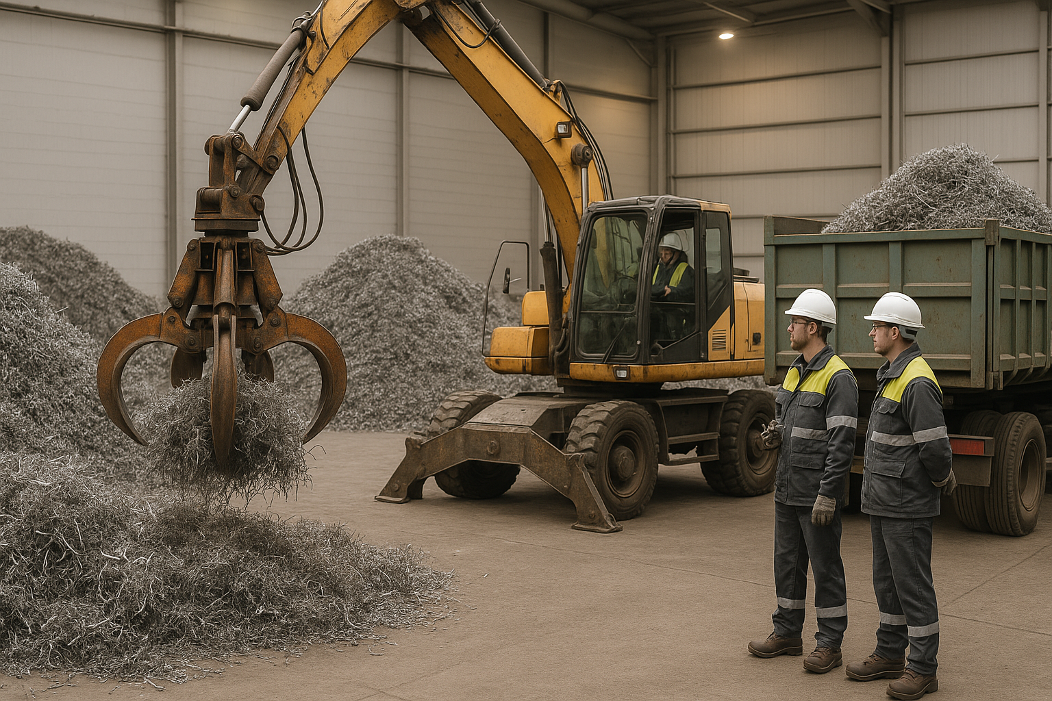 Reaproveitamento de aparas metálicas em pátios