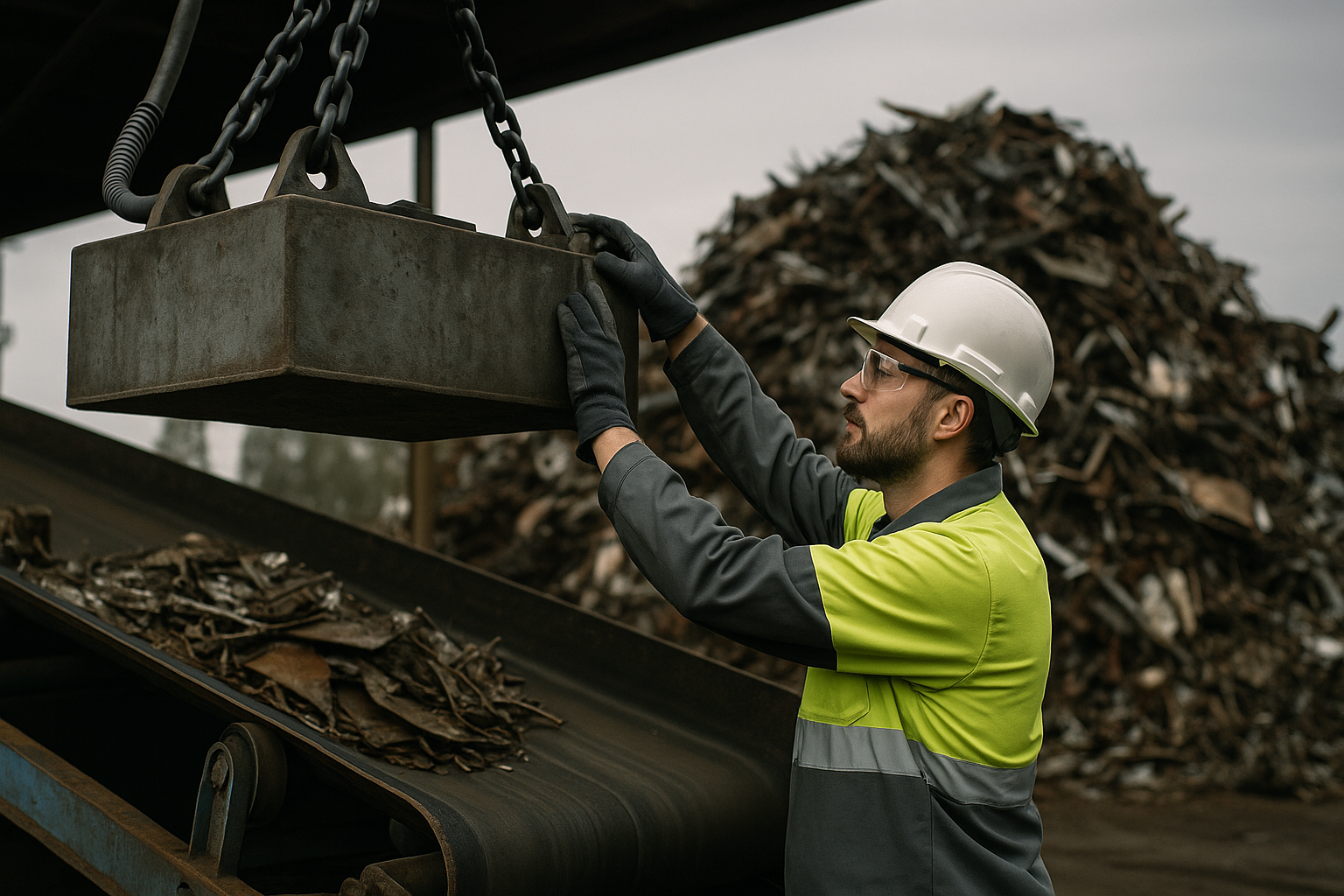 Minimização de perdas em triagem magnética industrial