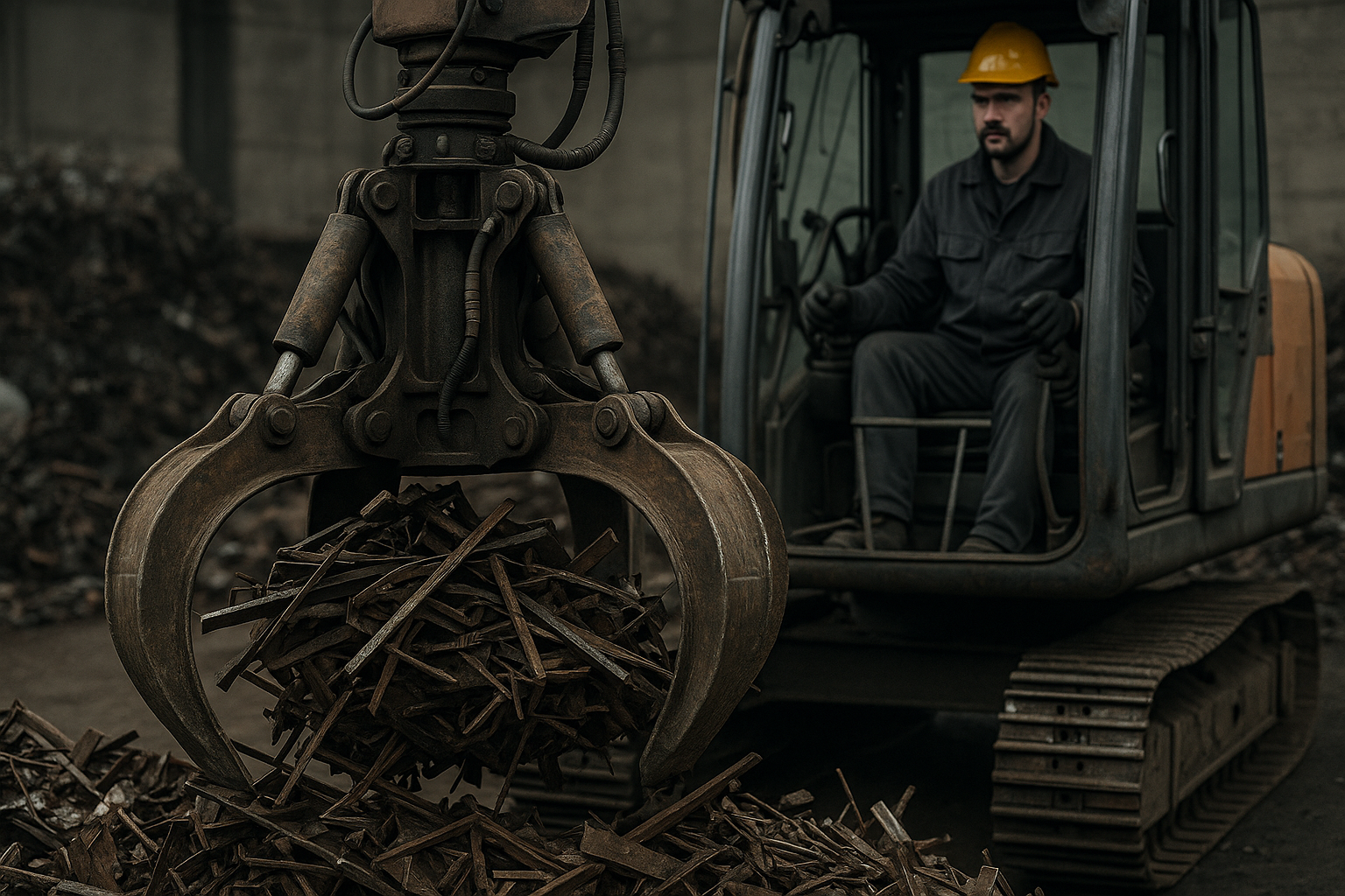 Dimensionamento otimizado de garra sucateira