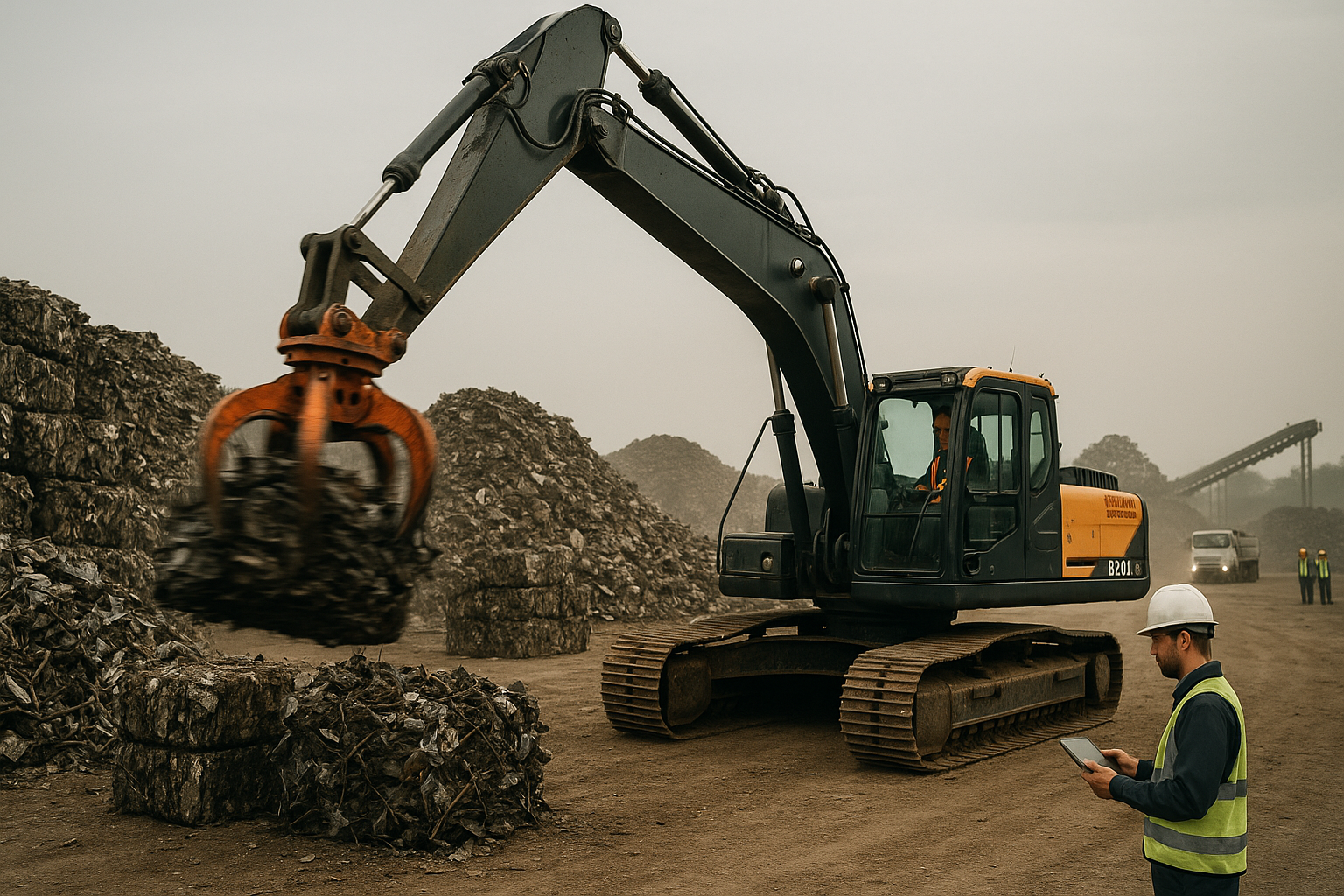 Ajuste de ciclo hidráulico da pinça reduz consumo