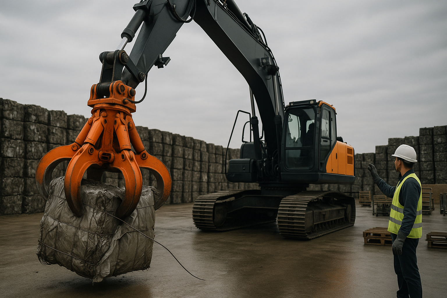 Fechar pinça sobre cabos: prevenir danos a fardos